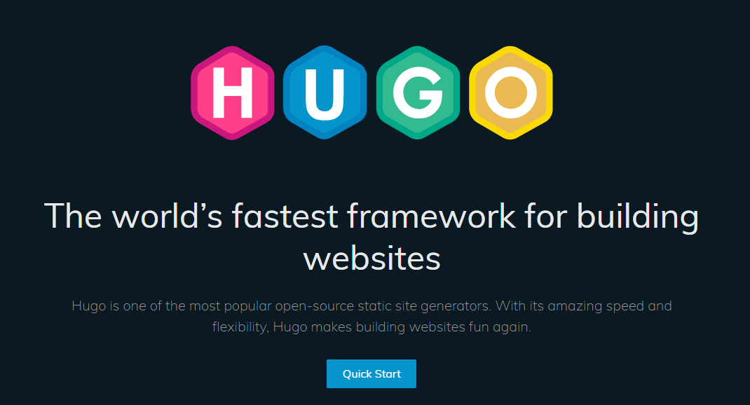  Img of Hugo website